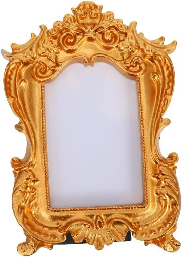 13-Pack Vintage Picture Frame European Design Embossed Photo Holder Elegant Home Decor Gold Finish