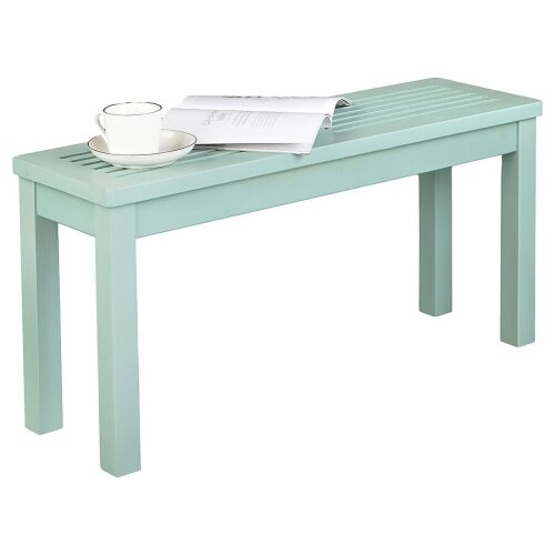 VINGLI 40 Inch Outdoor Wooden Bench Outdoor Backless Garden Bench Small Porch Bench for Deck Patio Entryway