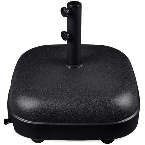 123lb Capacity Fillable Mobile Umbrella Base w/ 4 wheels - Dome Square