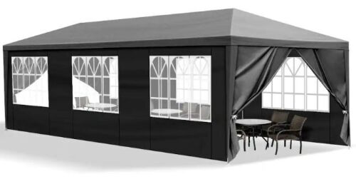 10'x 30' Portable Canopy Tent with 8 SideWalls for Outdoor Events, Party, Wedding, Birthday,Graduation With Bag