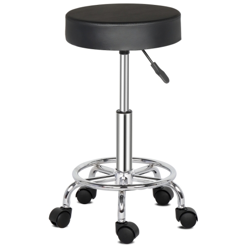 Zimtown Rolling Adjustable Hydraulic Swivel Stool, Bar Tattoo Facial Massage Spa Chair, Without Chairback