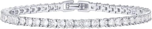 PAVOI 14K Gold Plated 3mm Cubic Zirconia Classic Tennis Bracelet | Gold Bracelets for Women