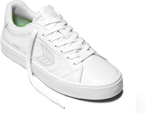 Cariuma SALVAS Premium Leather Sneakers, Comfortable Shoes for Men, Lightweight & Sustainable, Versatile Casual Footwear with 100% Vegan Insoles, Rubber Soles