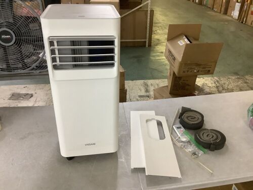 Vissani 6,000 BTU 115-Volt Smart Portable Air Conditioner Cools 250 sq. ft. with Dehumidifier and Remote, Powered by Hubspace - Missing Exhuast Tube