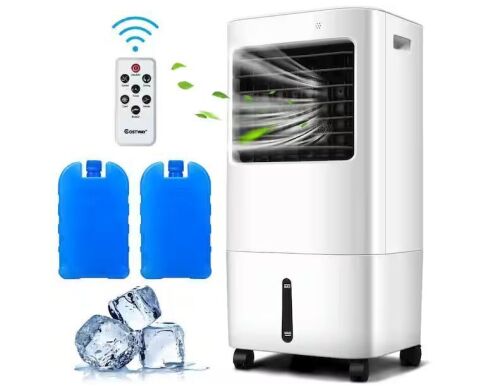 8,000 BTU Portable Air Conditioner Cools 300 Sq. Ft. with Humidifier and Remote Control in White