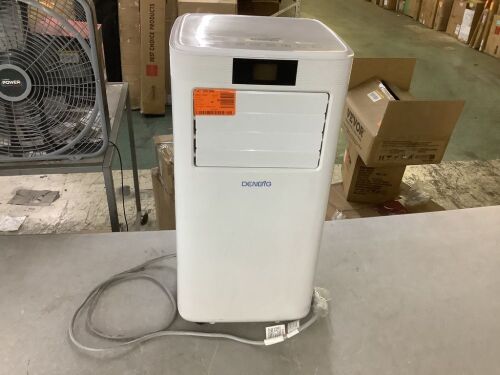 9,000 (DOE) BTU Portable Air Conditioner Cools 385 sq. ft. W/ Cooling, Dehumidifier, 24-Hour Timer in White