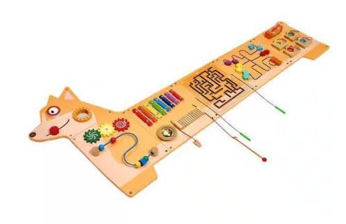 VEVOR Puppy Activity Wall Busy Board Panels, 12 Activities, Montessori Sensory Wall Toy for Kids 3-12 Years