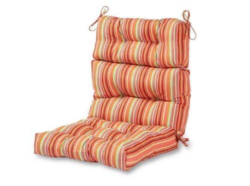 Lot of (2) Outdoor High Back Chair Cushion, Watermelon