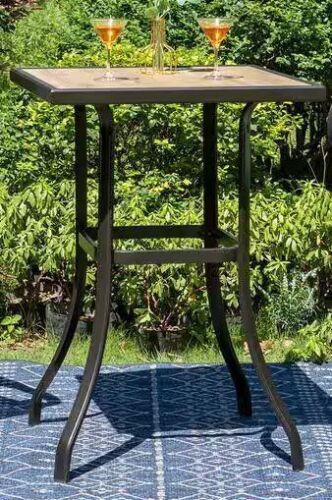 Metal Outdoor Patio Bar Table