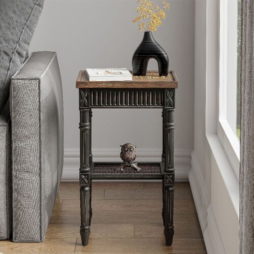 French Country Distressed Accent Table