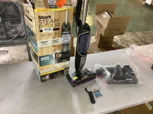 Shark Steam Pickup 3-in-1 Corded Steam Mop for Hardwood, Tile, Stone and Laminate in Black with Storage Tray, Self Cleans