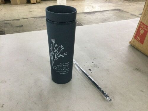 Christian Tumblers with Lid & Straw, 20 Pack