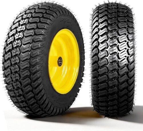 16x6.50-8 Lawn Mower Tires with Rim, 2 Pack