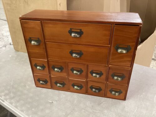 14 Drawer Apothecary Storage Cabinet
