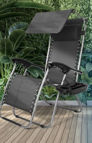 Steel Mesh Zero Gravity Reclining Folding Lounge Patio Chair