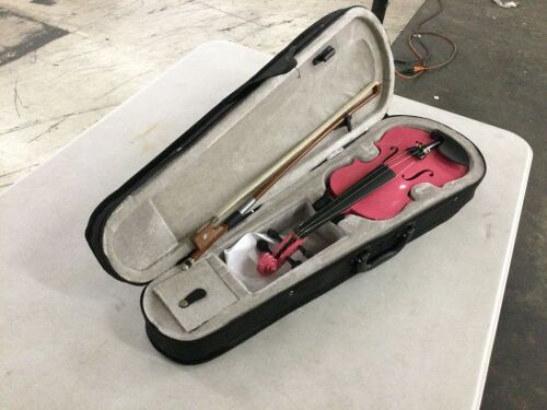 Pink Violin with Case