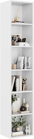 71.5" Tall Narrow Bookshelf, 6-Tier Cube Display Rack