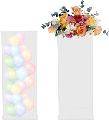 23in Tall Acrylic Display Cube Pedestal, 2 PCS
