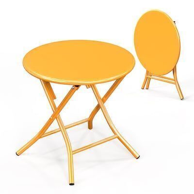 VINGLI 18-in W Patio Metal Folding Side Table