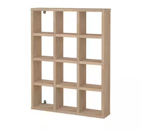 Tvilum Hyper 17.91 in. W x 3.98 in. D Jackson Hickory Wood Decorative Wall Shelf