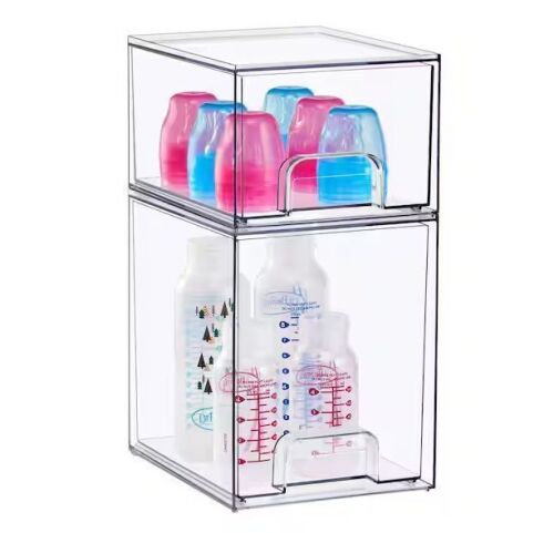 Sorbus 2 Tier Clear Acrylic Pull-Out Organizer