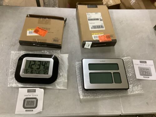 Lot of (2) La Crosse Digital Atomicc Clocks