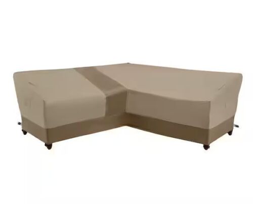Hampton Bay V-Shape Beige Patio Furniture Cover