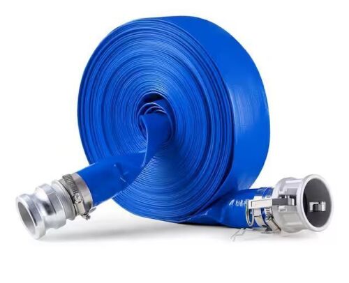 VEVOR PVC Backwash Hose 2 in x 100 ft. with Clamps Camlock Aluminum Fittings Fit Various Pumps
