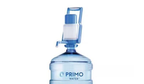 Primo Portable Manual Water Pump, Blue and White
