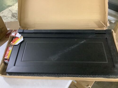 Set of Solid Wood Swinging Cafe Doors, Black