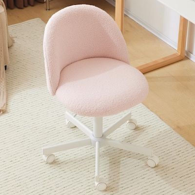VINGLI Comfy Small Office Candy Chair with Wheels