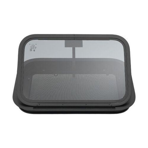 Push Out Glass RV Exit Window W/ Trim Ring and Screen
