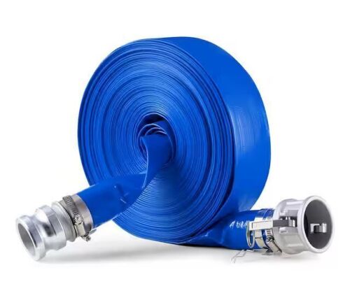 VEVOR PVC Backwash Hose 2 in x 100 ft. with Clamps Camlock Aluminum Fittings Fit Various Pumps