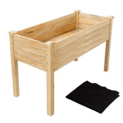 VINGLI 22.5D x 48.5W Heavy Duty Raised Garden Bed with Bed Liner