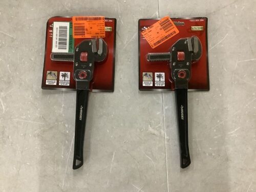Lot of (2) Husky Multi-Angle Pipe Wrench