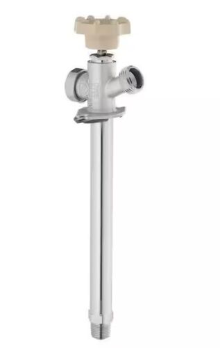 Lot of (3) Everbilt 1/2 in. MIP and 1/2 in. SWT x 3/4 in. MHT x 12 in. Brass Anti-Siphon Frost Free Sillcock Valve