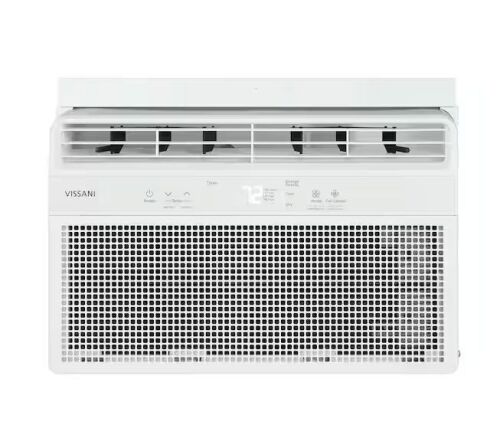Vissani 5,000 BTU 115-Volt Window Air Conditioner Cools 150 sq. ft. with Remote and Dehumidifier in White
