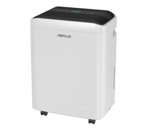 50 pt. 4,500 sq. ft. Dehumidifier for Basement in White with Drain Hose, Bucket, Continous Run, Ionizer, Quier Cloth Dry