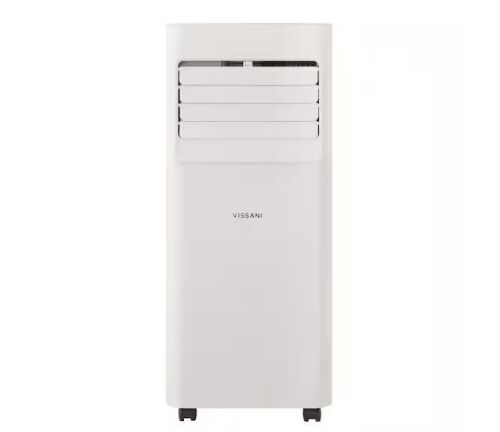 Vissani 5,000 BTU 115-Volt 3-in-1 Portable Air Conditioner Unit Cools 150 sq. ft. with Dehumidifier and Remote in White