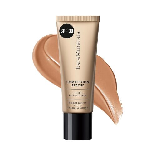 Complexion Rescue Tinted Moisturizer with SPF 30, Hydrating Tinted Mineral Sunscreen with Hyaluronic Acid, Sheer-to-Light Coverage, Multi-tasking, Skincare Infused Makeup