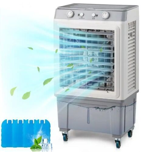 Winado - 7.9Gal Evaporative Air Cooler, 2353CFM Portable Fan Swamp Cooler w/Knob Control, Oscillation, 3 Speeds & 30L Water Tank - White