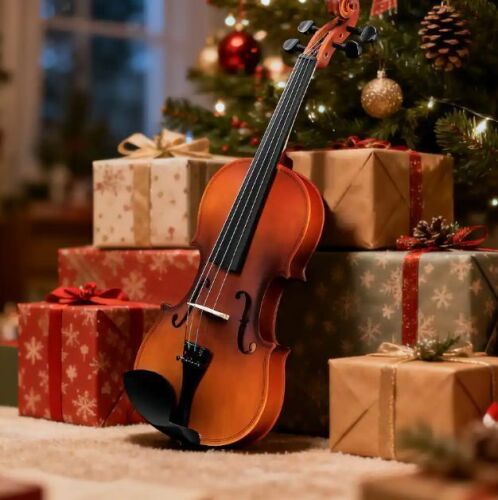 Winado - 3/4 Violin, Full Size Acoustic Fiddle,Beginner Kit with Hard Case, Bow, Rosin, Shoulder Rest, Bridge, Extra Strings