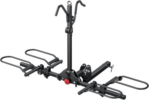 Young Electric Bike Rack for Car Hitch Mount Bike Racks 200lb Capacity, Folding 2 Bike Rack Platform Bicycle Carrier for SUV, Minivan, RV, Fits 5 Inch Fat Tires