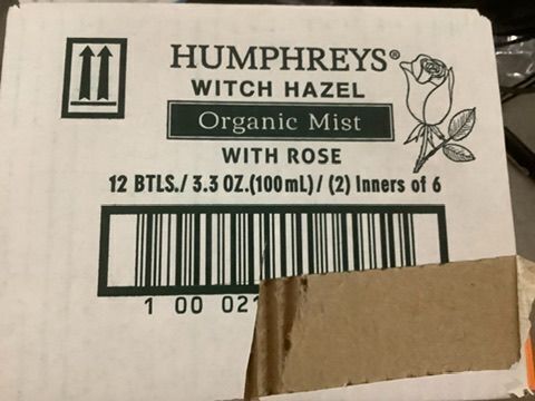 12 bottles of Alcohol-Free Witch Hazel Toner Mist with Rose 3.30z