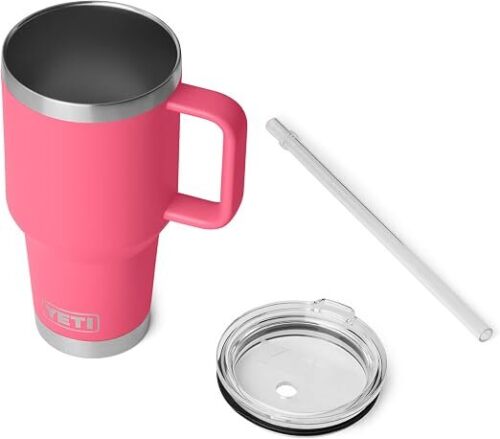 YETI Rambler 35 oz Straw Mug 2.0, Tropical Pink -no straw