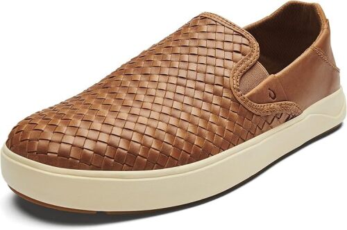 OluKai Lae'ahi Lauhala Men's Woven Leather Shoes