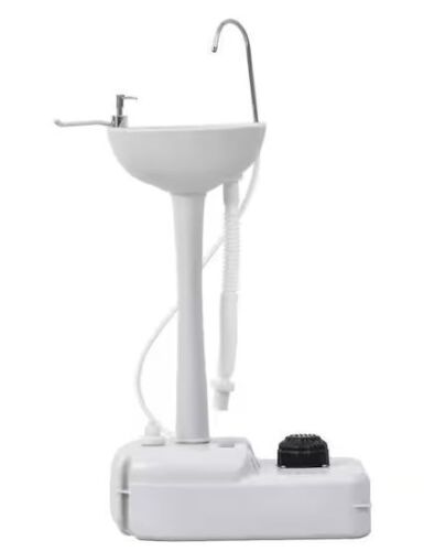 White Water Tank, Soap Dispenser and Towel Holder with a Portable Design for Camping
