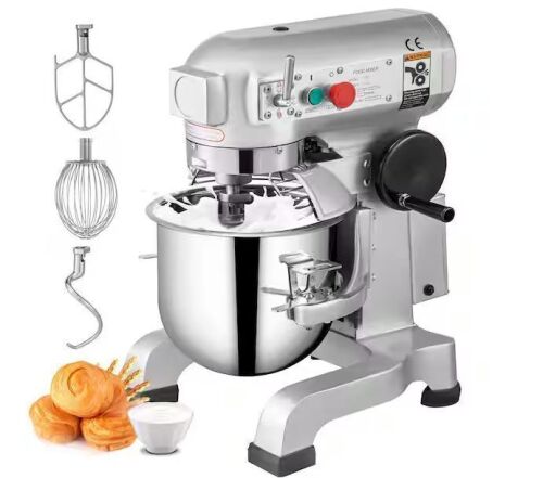 VEVOR 10 Qt. Kitchen Mixer Professional 3 Speeds Adjustable Commercial Food Mixer