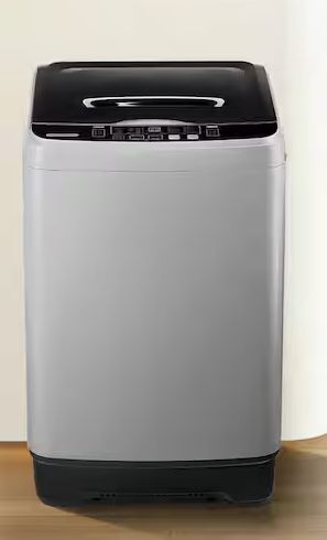 1.7 cu. ft. Full-Auto Portable Top Load Washer with 10- Wash Cycles, Compact for Dorm, Apt, Small Space in Grey