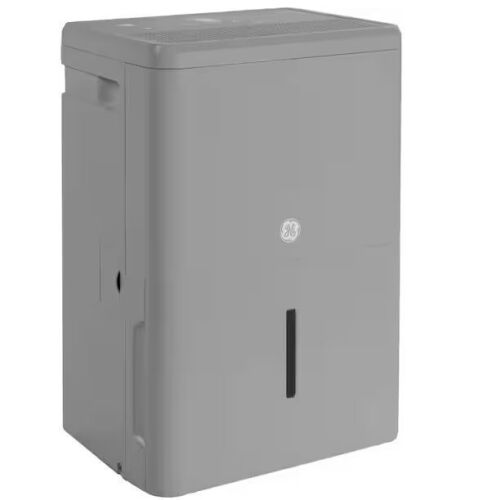 GE 50-Pints for Wet Rooms Up To 4500 sq. ft. Residential Dehumidifier with Bucket in Gray Wi-Fi, ENERGY STAR